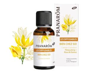 Pranarôm Les Diffusables Bien Chez Soi - Mezcla de aceites esenciales, para difusor, calma en casa, de Ylang-Ylang y rosa de Damasco, ecológico, 30 ml