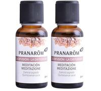 PRANAROM - Meditación - Incienso - Esencia Sagrada - Difusión - 30ml (Paquete de 2)