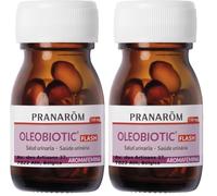 PRANAROM - Oleobiotic Aromafemina - Salud Urinaria - Aceites Esenciales Puros de Orégano, Canela y Ajedrea de Montaña - 15 Cápsulas. (Paquete de 2)