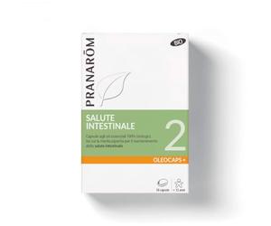 PRANAROM Oléocaps+ 2 Confort Intestinal BIO 30 Cáps - Orégano y Menta | Aceites esenciales bio de orégano, canela, menta y limón. Favorece el confort intestinal.