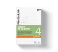 PRANAROM - Oléocaps +4 - Sistema Inmunológico - Eucalipto Irradiado, Limón, Jengibre, Clavo y Ajedrea - 100% Natural y Orgánico - HECT - 30 Cápsulas.