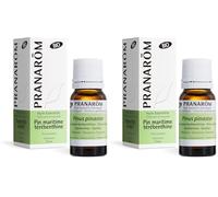 PRANAROM - Pino Maritimo Bio - Aceite Esencial Pinus Pinaster - Oleoresina - 10ml (Paquete de 2)