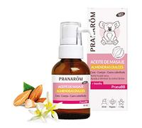 PRANAROM - PranaBB - Aceite de Masaje - Almendras dulces, Vainilla - Cara - Cuerpo - Cuero Cabelludo, Equilibrio Emocional - Cuidados del Bebé - Desde 3 kg - 30ml