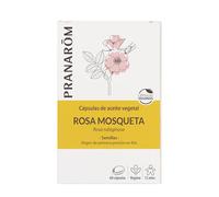 PRANAROM - Rosa Mosqueta Bio - Aceite Vegetal - Belleza De La Piel - Antiedad - Rico En Omega 3, 6, 9-60 Cápsulas