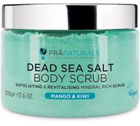 PraNaturals Exfoliante Corporal de Sal del Mar Muerto - 500g - Mango y Kiwi