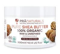 PraNaturals Manteca de Karité Hidratante 100% Orgánica 300ml, Protección UV para Todo Tipo de Piel - Hidrata y Repara Cabello