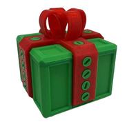 Prank Box - 3D Printed Interactive Gag Toy for Fun Surprises | Trick Toy Box for Birthday Christmas Halloween Festival Party Stress Relief Office Entertainment Adults Friends, 8 x 8 x 8 cm White Gold