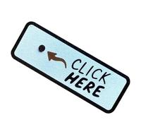 Prank Push Button, Click Me Toy, 3.15x1.18 Inches Gag Surprise Device, 3D Printed Clicker, Funny Desktop Decoration for Adults Teens Women Youth Friend Boyfriend Colleagues