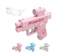 Prank Two-Way Water Gun,2025 New Reverse Water Gun Prank - Can Spray from Front and Back,Suitable for School, Office, Outdoor Play (Pink)
