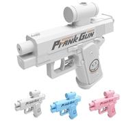 Prank Two-Way Water Gun, Compulsive Two-Way Water Gun, Prank Sprayer, Double-Sided Squirt Guns for Friend, Prank Lovers (White)