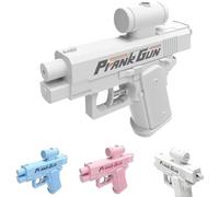 Prank Two-Way Water Gun,Double Nozzle Long Distance,Large Capacity Durable Prank Surprise Water Gun,Perfect for Parties and Outdoor Entertainment (White)