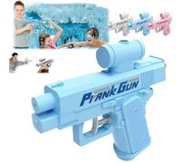 Prank Two-Way Water Gun, Prank Water Gun, Compulsive Two-Way Water Guns, Reverse Prank Surprise Water Guns, Waters Guns Pranks Can Spray from Front and Back (1, Blue)