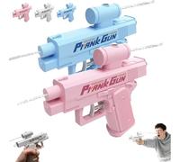 Prank Two-Way Water Gun, Prank Water Gun, Water Gun Prank Can Spray from Front and Back (Pink+Blue)