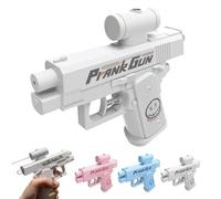 Prank Two-Way Water Gun, Prank Water Gun with Backsplash Effect, Water Splashing Back and Forth, Creative Summer Outdoor/Park Play Battle Toy WaterGun (Weiß)