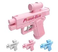 Prank Two-Way Water Gun, Upgraded Prank Water Gun, Waters Guns Pranks Can Spray from Front and Back, Mini Tricky Waters Guns Toy, for Pool Party Pranks (Pink)