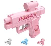 Prank Two-Way Water Gun, Water Gun Prank Can Spray from Front and Back,Double-Sided Reverse, 2025 New Compulsive Two-Way Waters Gun for Prank Lovers (Pink)