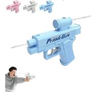 Prank Two-Way Water Gun, Water Gun Prank Can Spray from Front and Back, Pranky Squirt Guns for Swimming Pool Beach (Blue)