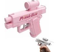 Prank Water Gun, 2025 New Two-Way Water Gun, Spray Fun Trick! Shoots Front & Back, Novelty Gifts for Friends, Family, School (Pink)