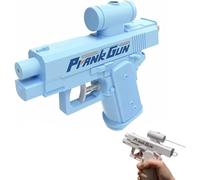 Prank Water Gun, 2025 New Two-Way Water Gun, Spray Fun Trick! Shoots Front & Back, Novelty Gifts for Friends, Family, School (Blue)