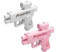 Prank Water Gun, 2025 Upgraded Prank Two-Way Water Gun, Quirky Wateres Gunfor Pranks for Pool Party, Beach, Backyard (White+Pink)