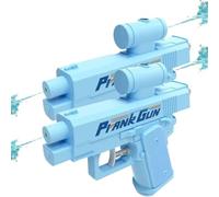Prank Water Gun, 2pcs Reverse Water Gun, Prank Squirt Gun, Compulsive Two-Way Waters Guns, Can Spray from Front and Back for Boys Girls Beaches, Swimming Pools (Azul)