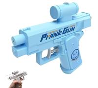 Prank Water Gun, Pistola de agua de dos vías, pistola de agua para broma, pistola con frente, pulverizador de espalda, pistola de agua divertida para niños y adultos (azul)
