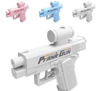 Prank Water Gun, Prank Gun, 2025 New Water Gun Prank, Reverse Water Gun, from Front and Back, For Parties, Games, Pranks (Gris)