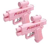 Prank Water Gun, Prank Two-Way Water Gun, Can Spray from Front and Back, for Pranks Lovers (Pink,2 Pcs)