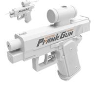Prank Water Gun, Prank Two-Way Water Gun, Can Spray from Front and Back, for Pranks Lovers (White,1 Pcs)