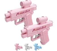 Prank Water Gun, Prank Two-Way Water Gun, Can Spray from Front and Back, for School Office Prank Trick (2*Pink)