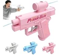 Prank Water Gun,Prank Two-Way Water Gun,Pistola De Agua para Hacer Bromas,Compulsive Two-Way Waters Guns, Can Spray from Front and Back (Pink)