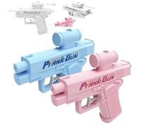 Prank Water Gun, Prank Two-Way Water Gun, Prank Squirt Gun Can Spray from Front and Back (Blue + Pink)
