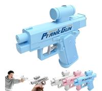 Prank Water Gun, Prank Two-Way Water Gun, Prank Squirt Gun, for Adults Party Game Outdoor Indoor, Easy to Carrys (Blue)