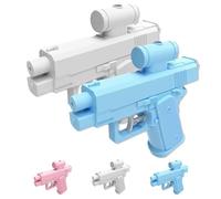 Prank Water Gun, Prank Water Squirt Gun, Compulsive Two-Way, for Parties & Summer Fun (Blue+White)
