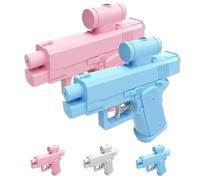 Prank Water Gun, Prank Water Squirt Gun, Compulsive Two-Way, for Parties & Summer Fun (Pink+Blue)