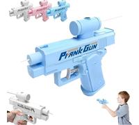 Prank Water Gun - Reverse Spray Design, Compulsive Two-Way Water Gun, Prank Squirt Gun Can Spray from Front and Back, The First Choice for Pranks for Pool Party (Blue)