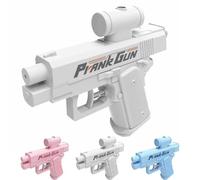 Prank Water Gun - Reverse Spray Design, Prank Squirt Gun Can Spray from Front and Back, Hilarious Novelty Toy for Parties & Summer Fun (White)