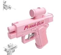 Prank Water Gun Shoots Backwards, Pink Prank Watergun from Front and Back, Creative Pranks Battle Toy Waters Guns Fight, Funny Pranks Triggered Instantly Suitable for Birthday Parties(Pink-1PC)