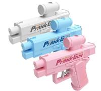 Prank Water Gun Shoots Backwards, Realistic Small Pranks Squirt Guns, Trick Two-Way Watergun Toy, Creative Reverse Waterguns, from Front & Back, Fun Gift for Office & School Pool Parties(Set)