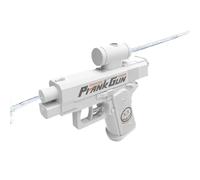 Prank Water Gun, Two Way Water Blaster with Reverse & Forward Spray | Ballistic Spray Toy for Kids & Adults | Funny Summer Gag Gift & Outdoor Game (White)