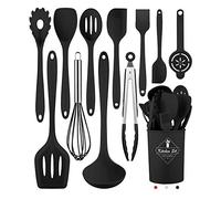 Pranski Juego de utensilios de cocina de silicona, 12 piezas, aptos para lavavajillas, resistentes al calor, antiadherentes