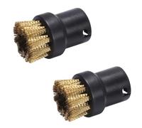 PRAOFRT 2 cepillos redondos para limpiador a vapor, accesorios de repuesto para cabezal de cepillo de latón, cepillo de limpieza a vapor para SC1 SC2 SC3 SC4 SC5 SC7 CTK10 CTK20