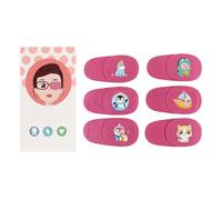 PRAOFRT 6 Piezas Parche ocular para niños ojo vago, parche ocular opaco para la ambliopía ojo vago, parche ocular para gafas curar la ambliopía(ojo derecho)