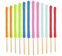 Prasacco 12 mini plumeros para limpieza, herramienta de limpieza de grietas, palitos de microfibra para detalles, limpiador de polvo para ventilación de coche, persiana/ventilador