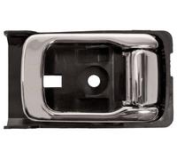 Manija interior delantero-trasero derecho-con palanca cromada-muestra negra Niss