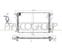PRASCO Enfriador de Agua para Audi A6 Avant 3.0 45 Tdi Suave Hybrid Quattro Q5
