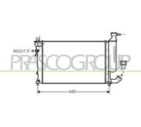 Radiador De Agua Para Peugeot 306 Cabriolet Citroën Xsara 7D N3 N5 7A 7C
