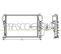 PRASCO Enfriador de Agua Radiador Aluminio para Mercedes-Benz Clase E W211 S211