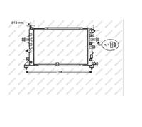 PRASCO Enfriador de Agua Radiador Aluminio para Opel Zafira B A05 Astra H Cc L08