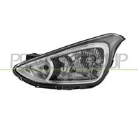 PRASCO Faro Principal Izquierdo H4 Con Motor De Ajuste Para Hyundai I10 Bj.13-17